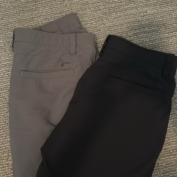 Under Armour Men's Dual Pack Gray and Black Shorts - Picture 3 of 3